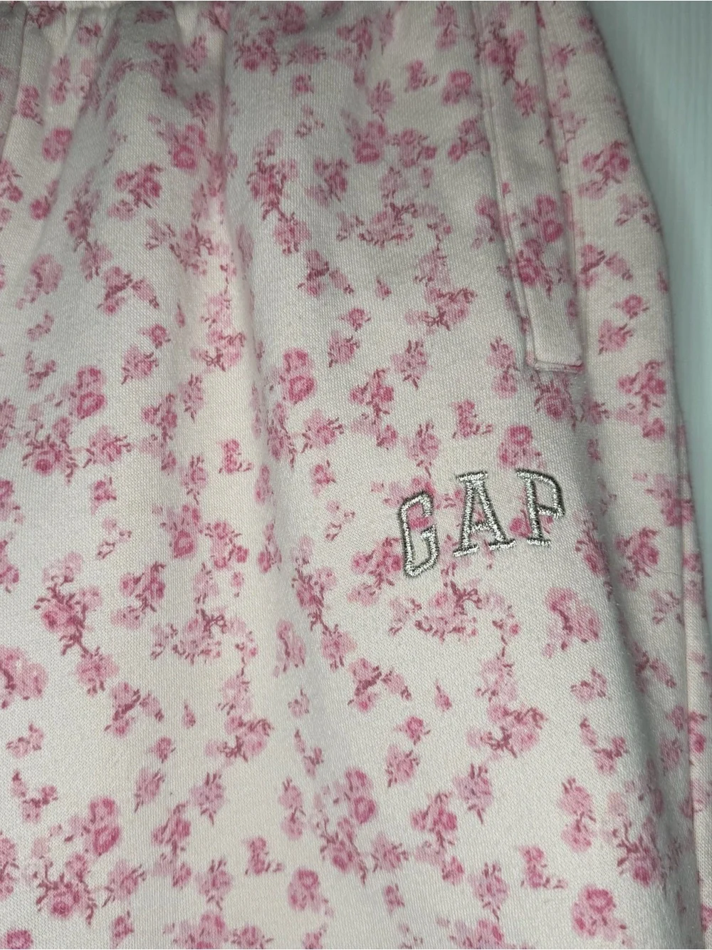 Gap × LoveShackFancy Kids Pink Floral Jogger Sweatpants Girls Sz M